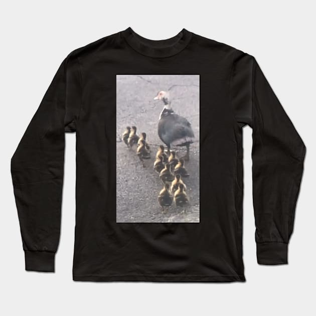 Lovely ducks Long Sleeve T-Shirt by VIVJODI
